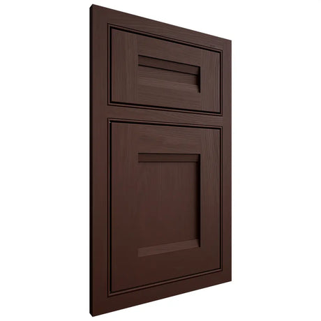 Shiloh Cabinetry Beaded Inset Bristol Alder Plain Cut Umber Door