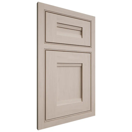 Shiloh Cabinetry Beaded Inset Bristol Alder Plain Cut White Sands Door