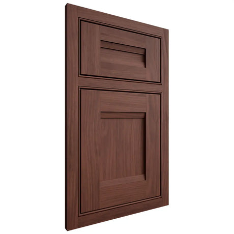 Shiloh Cabinetry Beaded Inset Bristol Cherry Plain Cut Bourbon Door