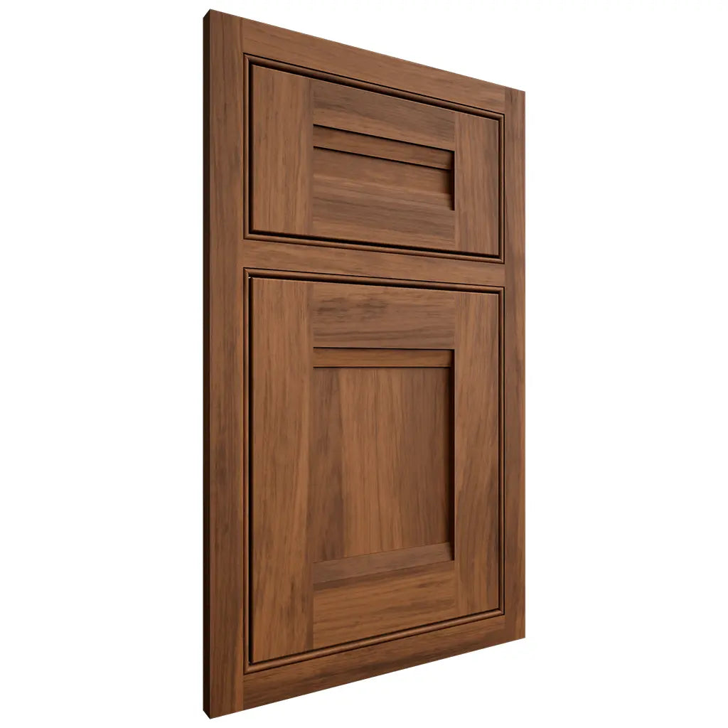 Shiloh Cabinetry Beaded Inset Bristol Hickory Plain Cut Burnt Sugar Door