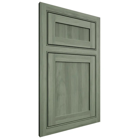 Shiloh Cabinetry Beaded Inset Bristol Hickory Plain Cut Moss Door