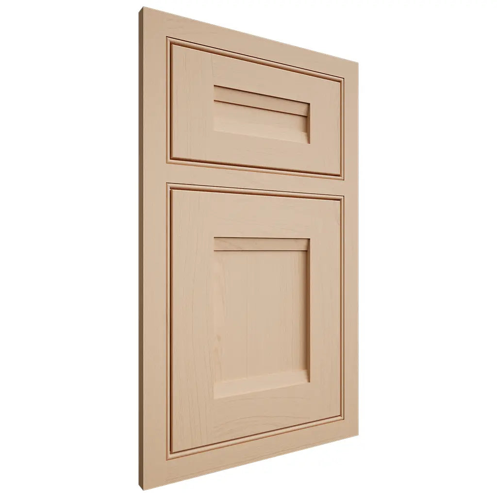Shiloh Cabinetry Beaded Inset Bristol Maple Plain Cut Natural Door
