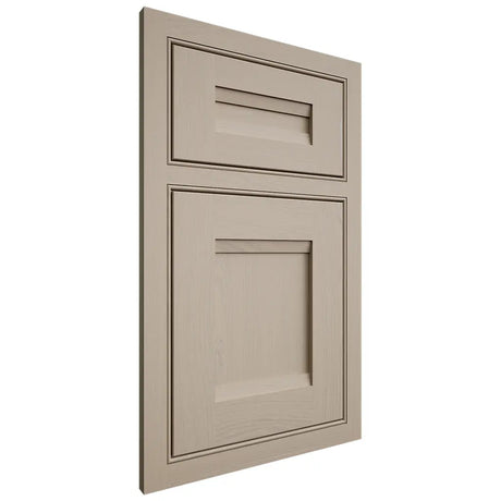 Shiloh Cabinetry Beaded Inset Bristol Maple Plain Cut Pebble Door