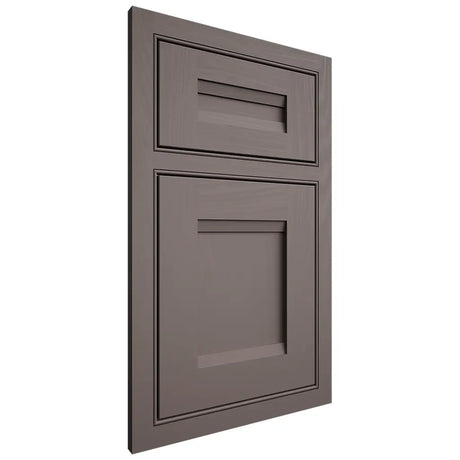 Shiloh Cabinetry Beaded Inset Bristol Poplar Plain Cut Heatherstone Door
