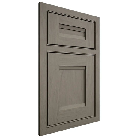Shiloh Cabinetry Beaded Inset Bristol Poplar Plain Cut Thyme Door