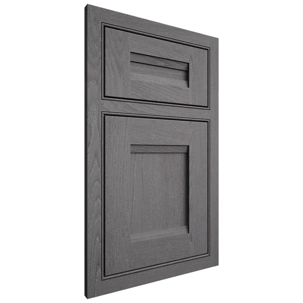 Shiloh Cabinetry Beaded Inset Bristol Red Oak Plain Cut Cadet Door
