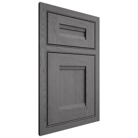 Shiloh Cabinetry Beaded Inset Bristol Red Oak Plain Cut Cadet Door
