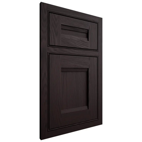 Shiloh Cabinetry Beaded Inset Bristol Red Oak Plain Cut Espresso Door