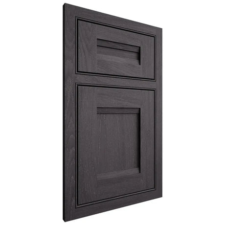 Shiloh Cabinetry Beaded Inset Bristol Red Oak Plain Cut Harbor Door