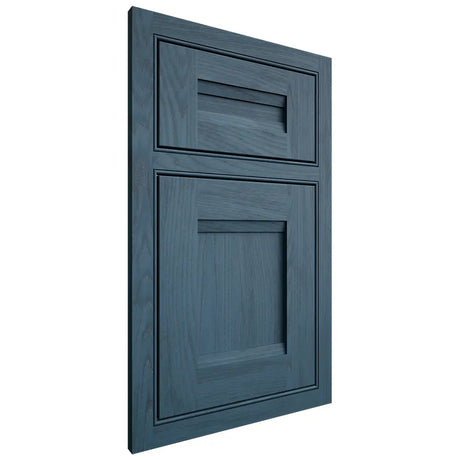 Shiloh Cabinetry Beaded Inset Bristol Red Oak Plain Cut Hudson Door