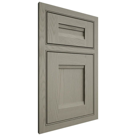 Shiloh Cabinetry Beaded Inset Bristol Red Oak Plain Cut Thyme Door