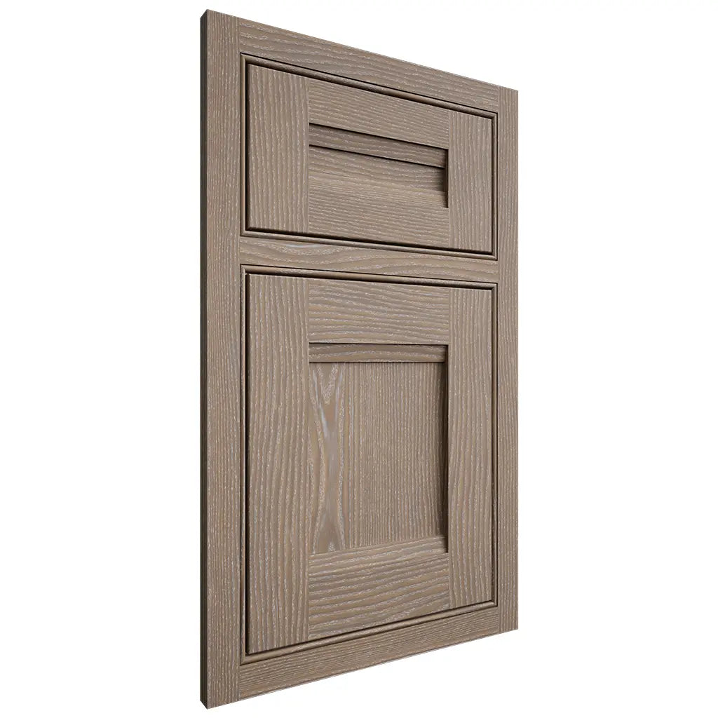 Shiloh Cabinetry Beaded Inset Bristol White Oak Plain Cut Almond Door
