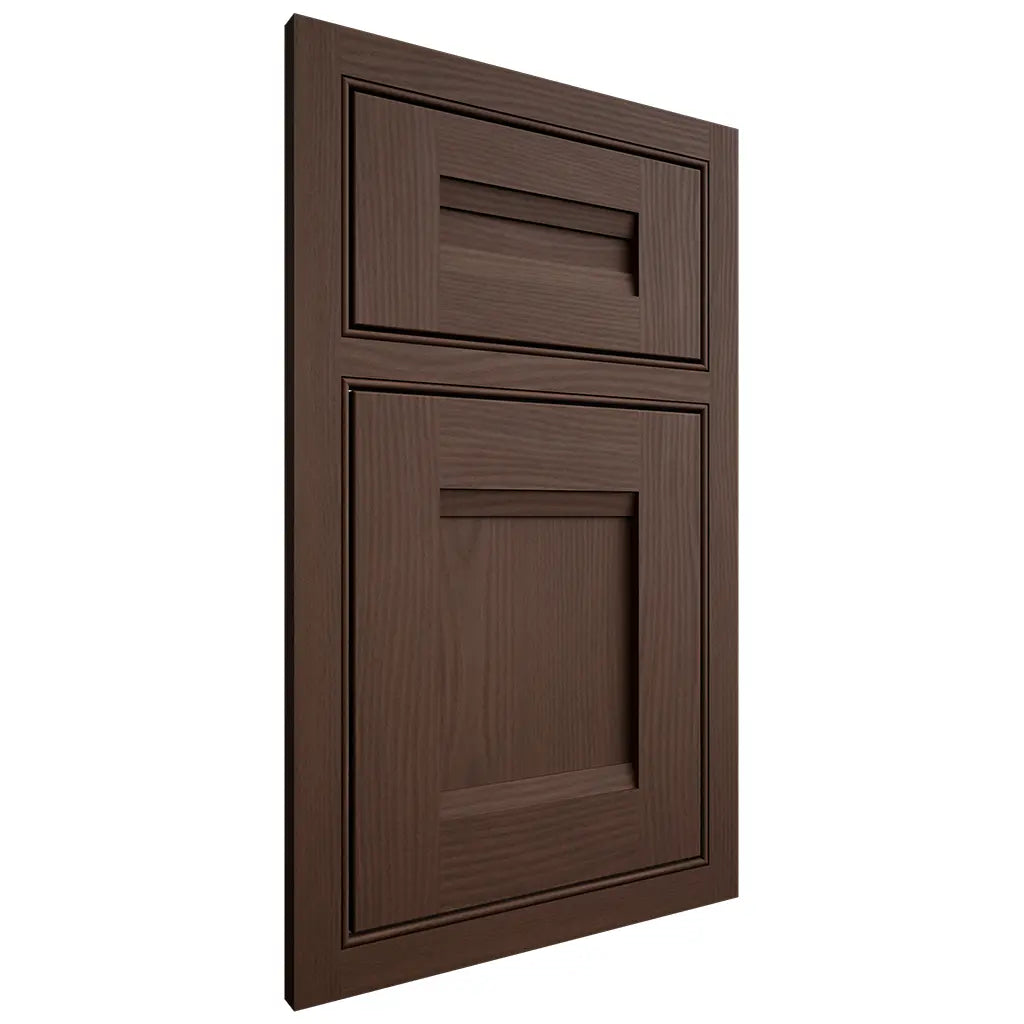 Shiloh Cabinetry Beaded Inset Bristol White Oak Plain Cut Braun Door