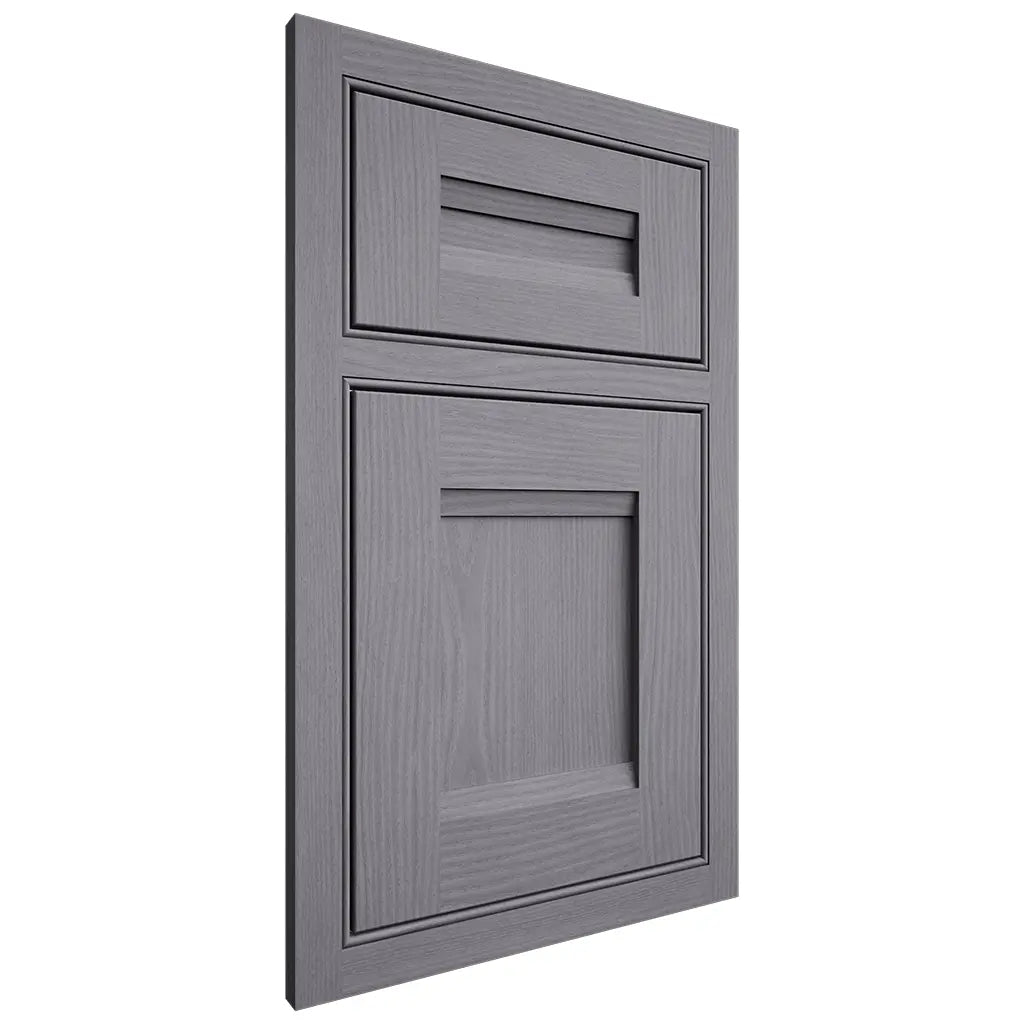Shiloh Cabinetry Beaded Inset Bristol White Oak Plain Cut Cadet Door