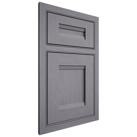 Shiloh Cabinetry Beaded Inset Bristol White Oak Plain Cut Cadet Door