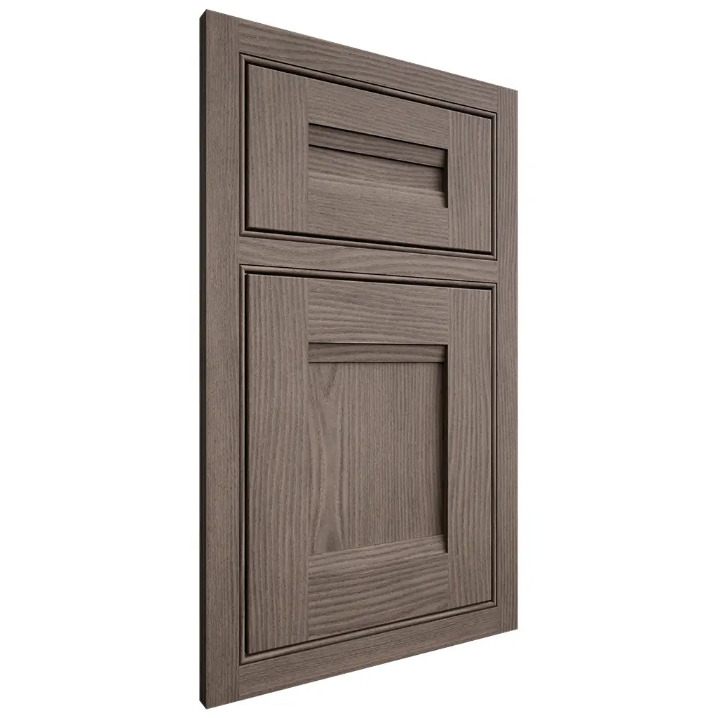 Shiloh Cabinetry Beaded Inset Bristol White Oak Plain Cut Clay Door