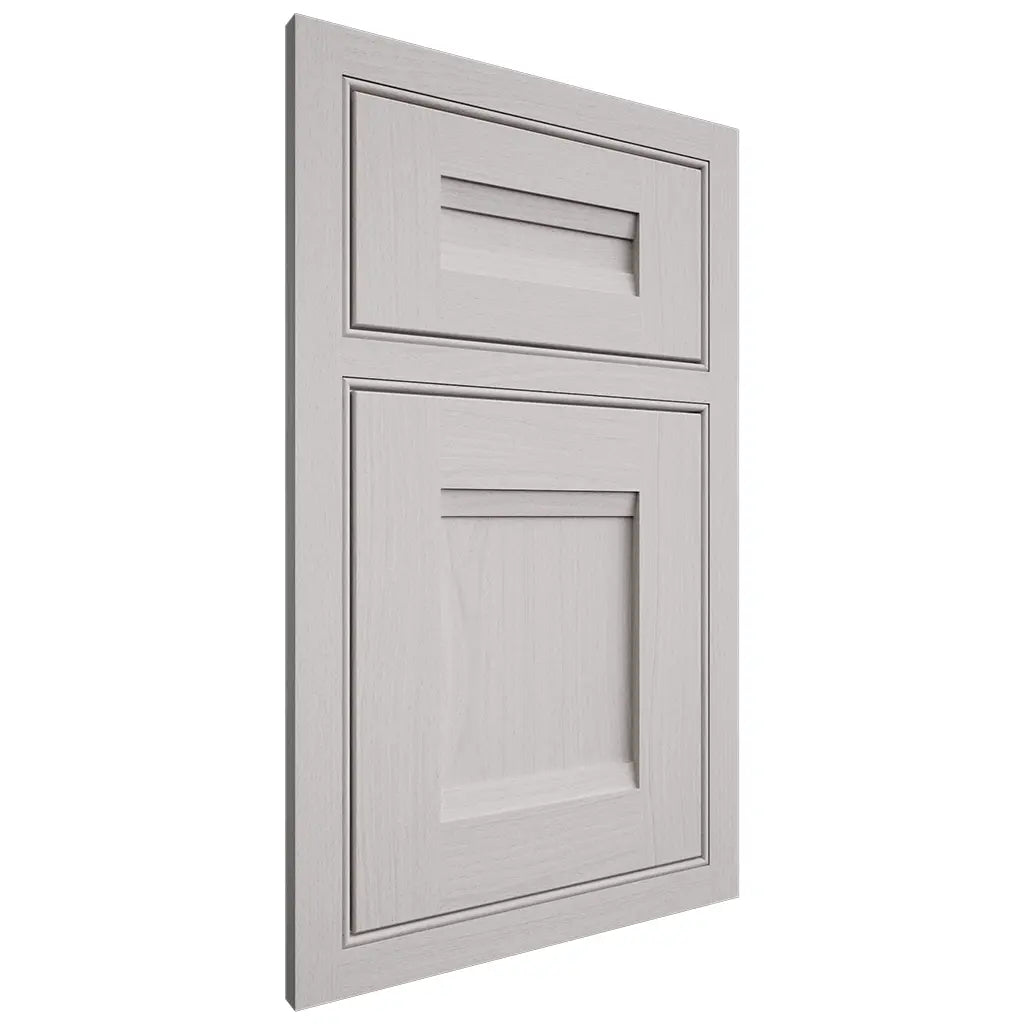Shiloh Cabinetry Beaded Inset Bristol White Oak Plain Cut Cotton Door