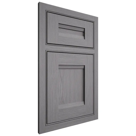 Shiloh Cabinetry Beaded Inset Bristol White Oak Plain Cut Sterling Door