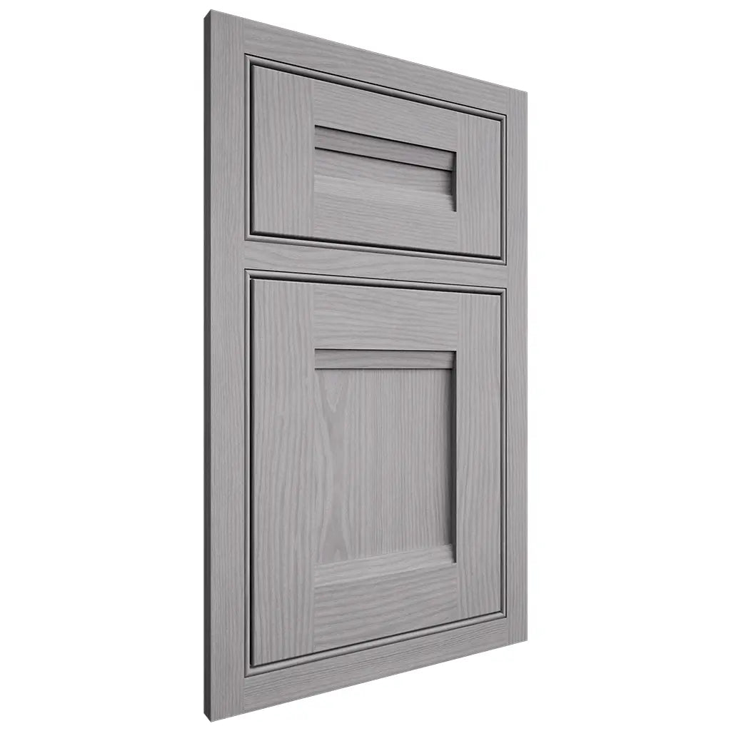Shiloh Cabinetry Beaded Inset Bristol White Oak Plain Cut Stratus Door