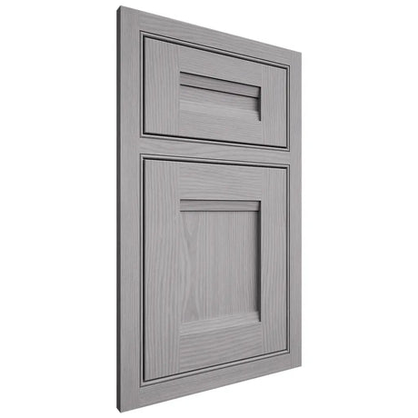 Shiloh Cabinetry Beaded Inset Bristol White Oak Plain Cut Stratus Door