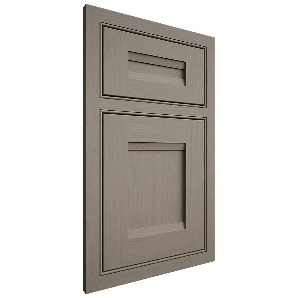 Shiloh Cabinetry Beaded Inset Bristol White Oak Plain Cut Thyme Door