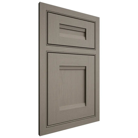 Shiloh Cabinetry Beaded Inset Bristol White Oak Plain Cut Thyme Door
