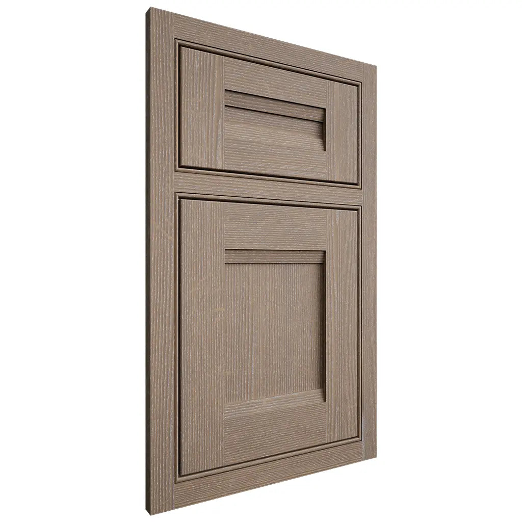 Shiloh Cabinetry Beaded Inset Bristol White Oak Quarter Sawn Almond Door