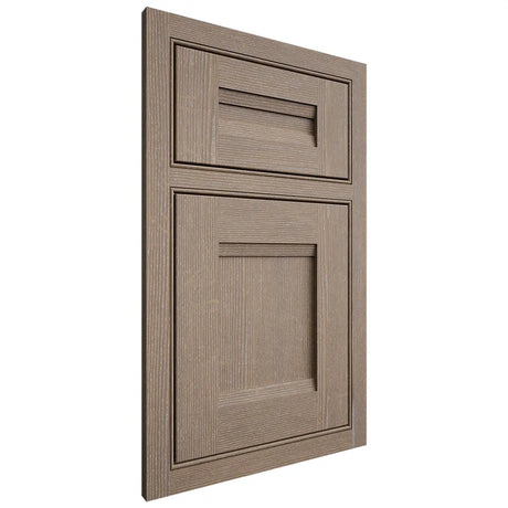 Shiloh Cabinetry Beaded Inset Bristol White Oak Quarter Sawn Almond Door