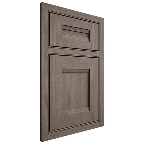 Shiloh Cabinetry Beaded Inset Bristol White Oak Quarter Sawn Clay Door
