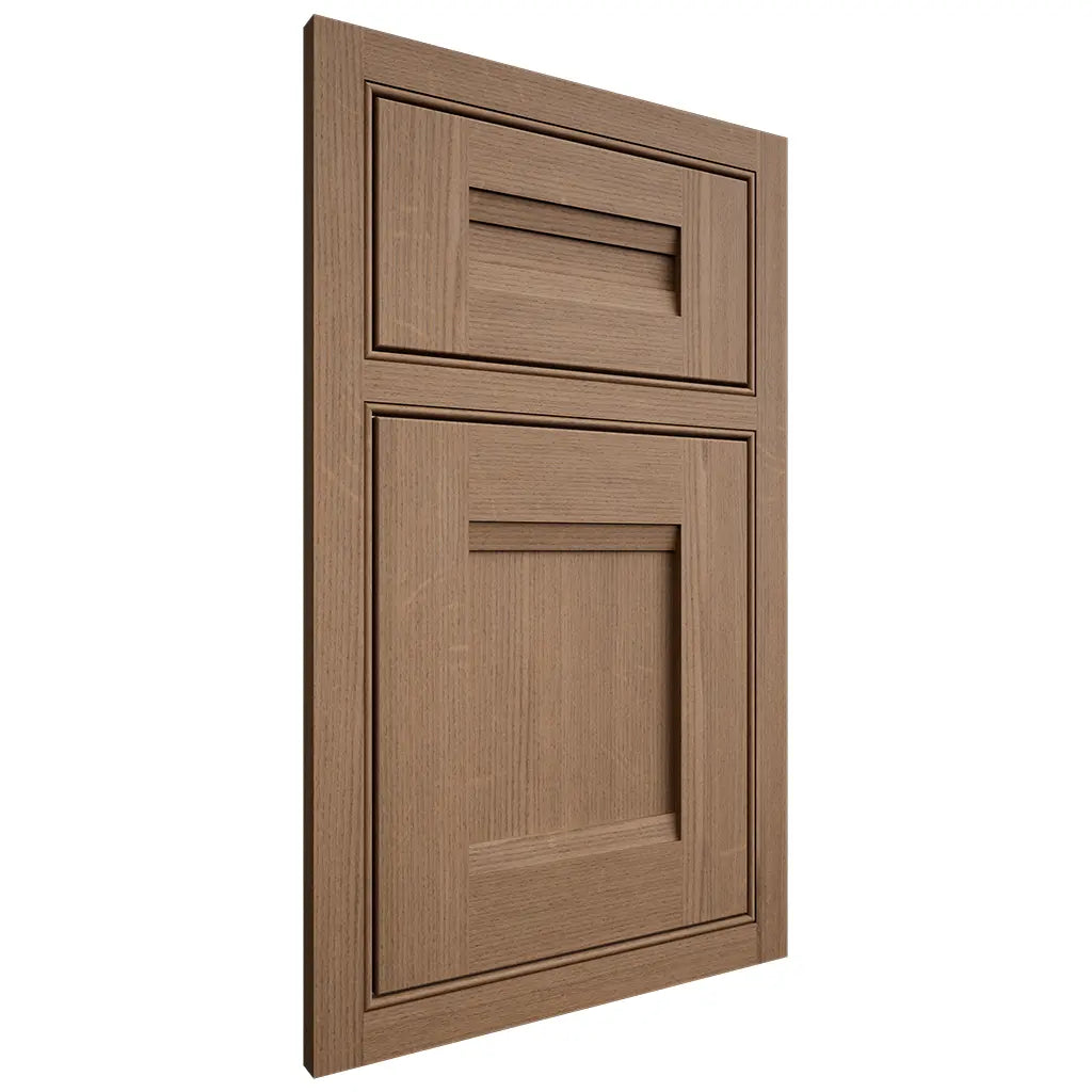 Shiloh Cabinetry Beaded Inset Bristol White Oak Quarter Sawn Medium Door