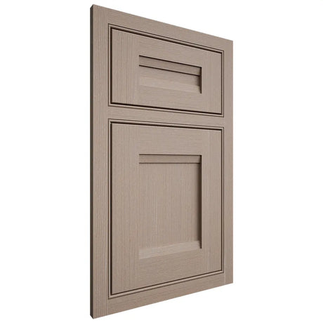 Shiloh Cabinetry Beaded Inset Bristol White Oak Quarter Sawn Whitewash Door