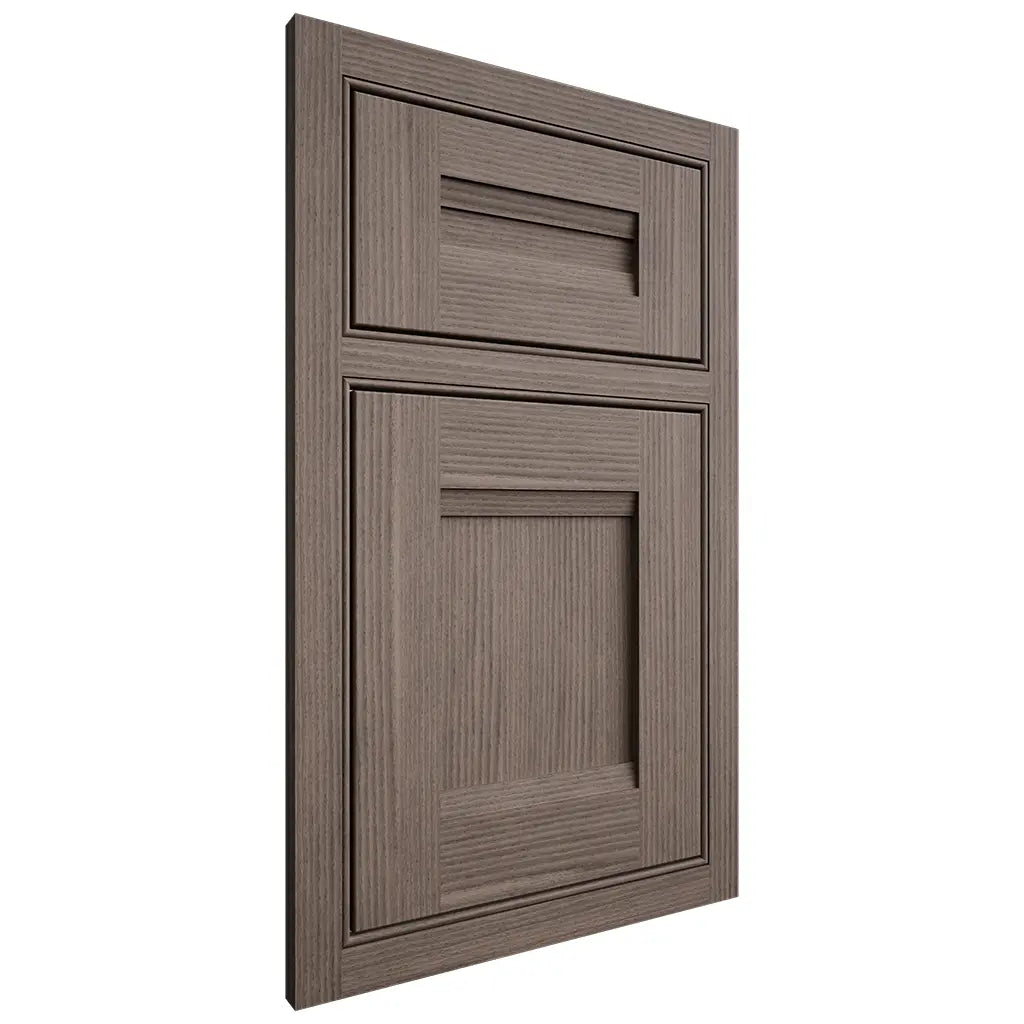 Shiloh Cabinetry Beaded Inset Bristol White Oak Rift Cut Clay Door