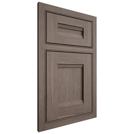 Shiloh Cabinetry Beaded Inset Bristol White Oak Rift Cut Clay Door