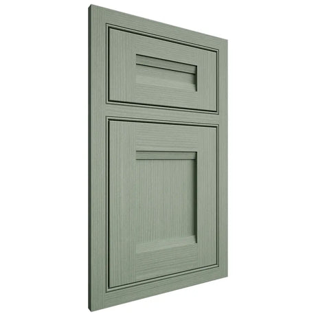 Shiloh Cabinetry Beaded Inset Bristol White Oak Rift Cut Moss Door