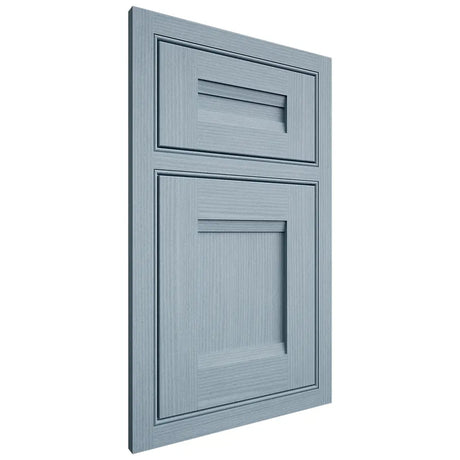 Shiloh Cabinetry Beaded Inset Bristol White Oak Rift Cut Sky Door