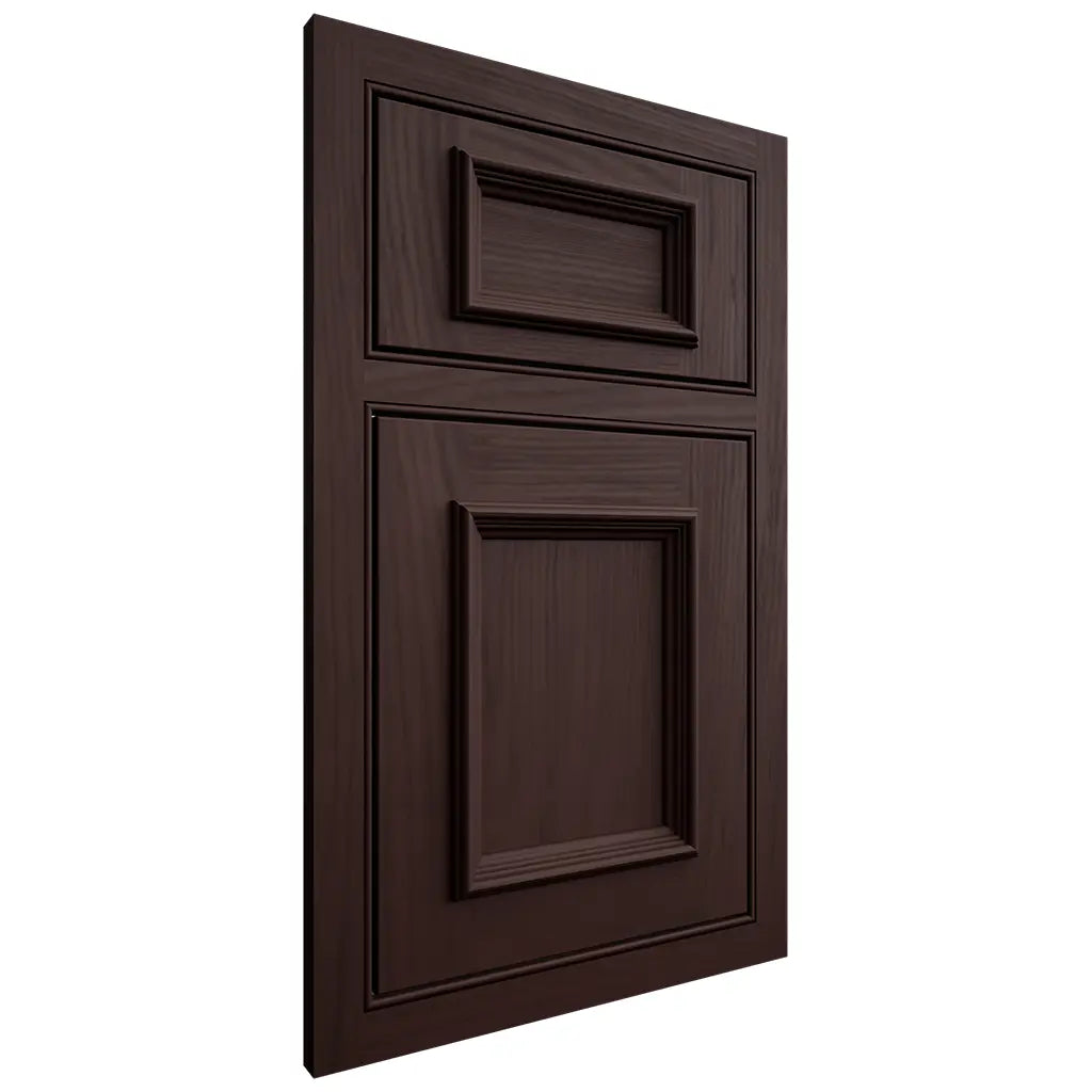 Shiloh Cabinetry Beaded Inset Charleston Alder Plain Cut Bistre Door