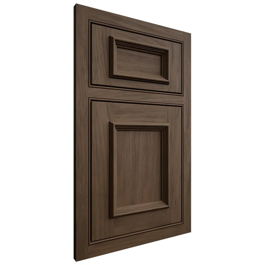 Shiloh Cabinetry Beaded Inset Charleston Alder Plain Cut Caviar Door