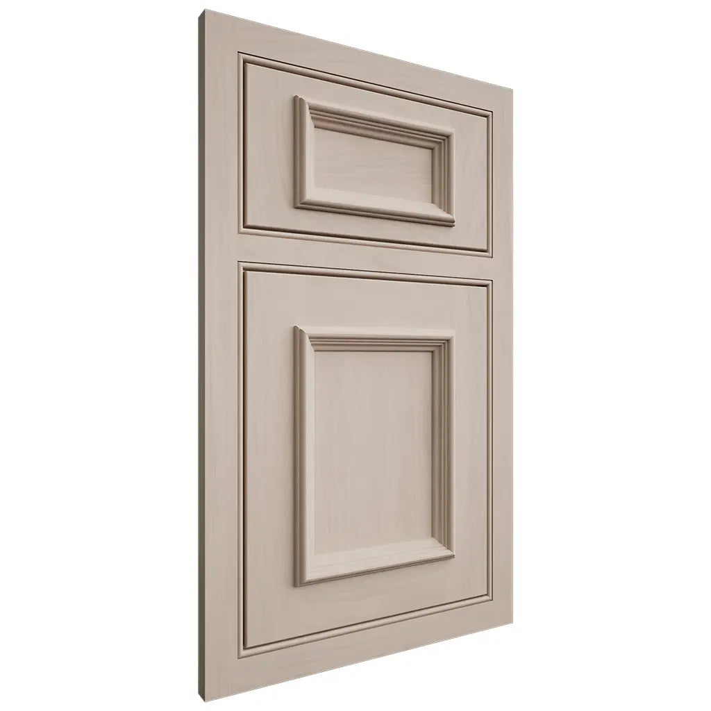 Shiloh Cabinetry Beaded Inset Charleston Alder Plain Cut White Sands Door