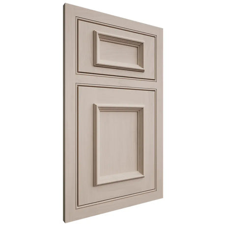 Shiloh Cabinetry Beaded Inset Charleston Alder Plain Cut White Sands Door