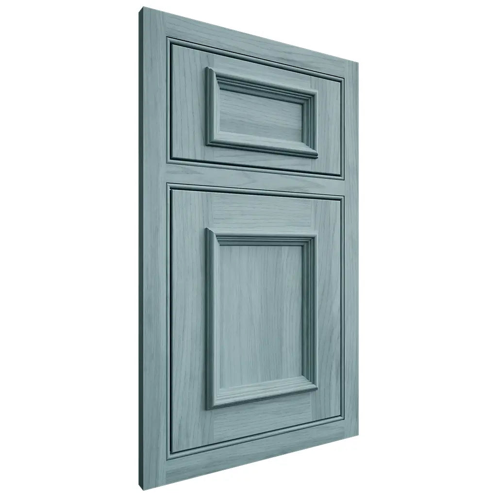 Shiloh Cabinetry Beaded Inset Charleston Hickory Plain Cut Sky Door