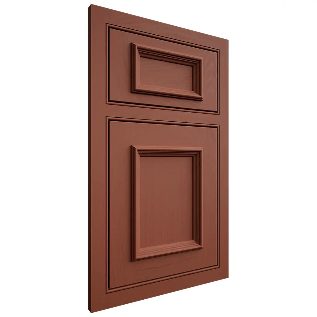 Shiloh Cabinetry Beaded Inset Charleston Maple Plain Cut Cayenne Door