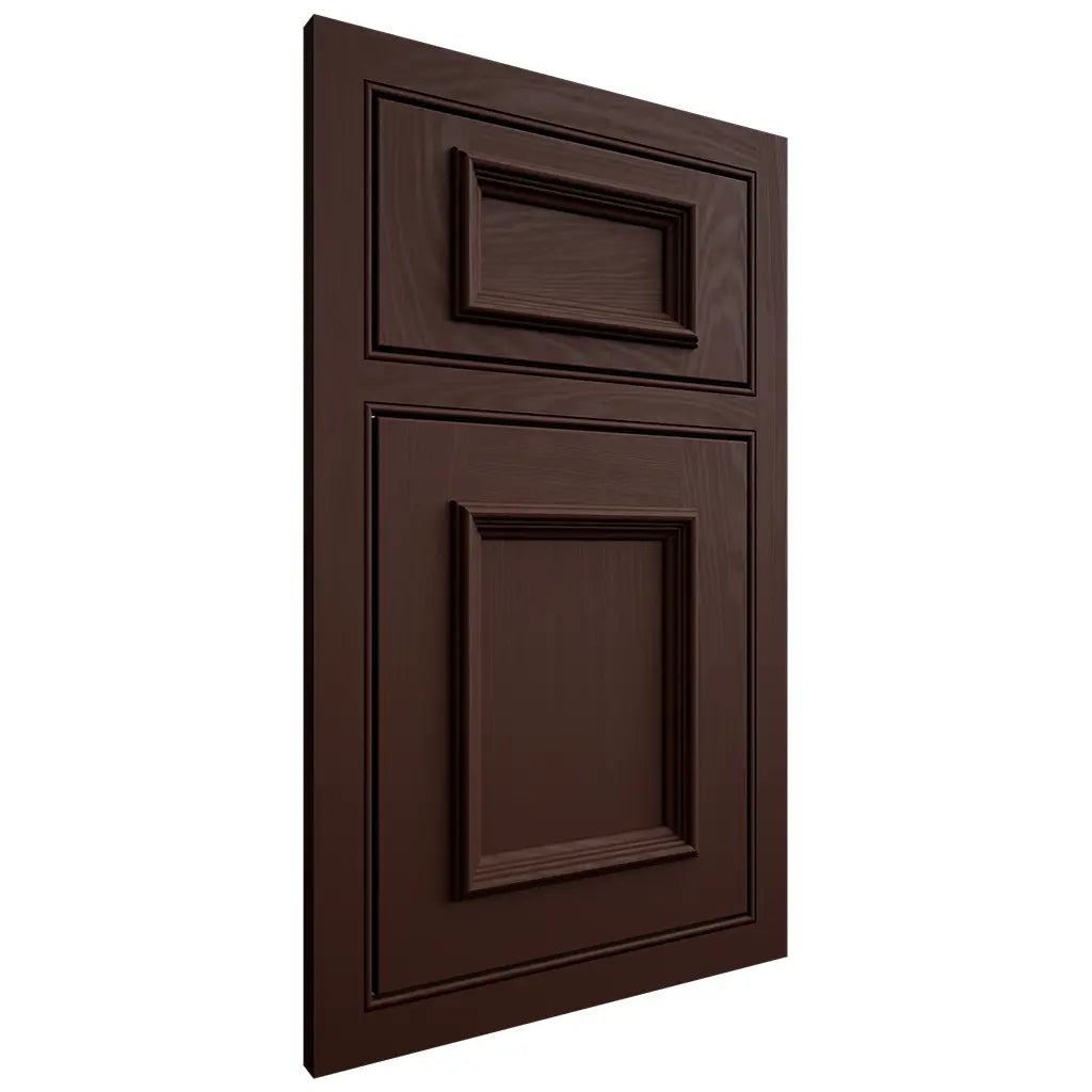 Shiloh Cabinetry Beaded Inset Charleston Maple Plain Cut Cocoa Door