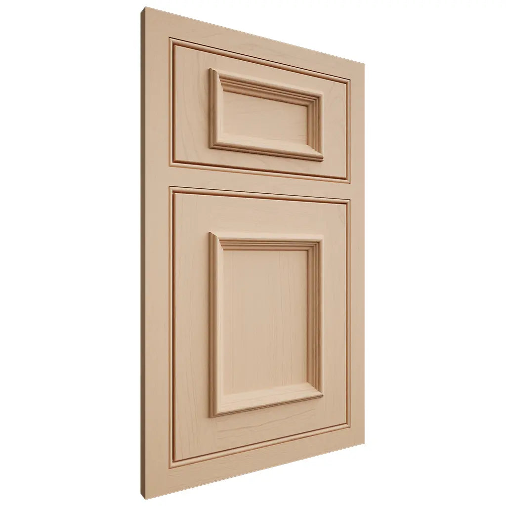 Shiloh Cabinetry Beaded Inset Charleston Maple Plain Cut Natural Door