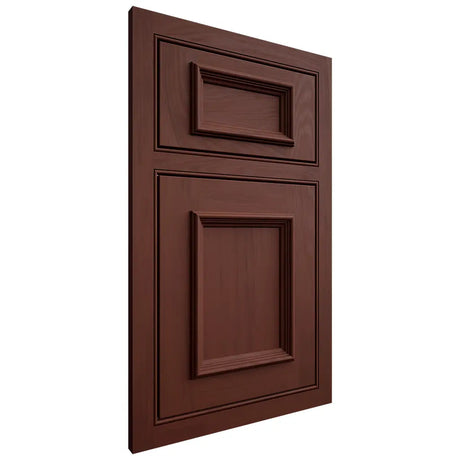 Shiloh Cabinetry Beaded Inset Charleston Maple Plain Cut Sable Door