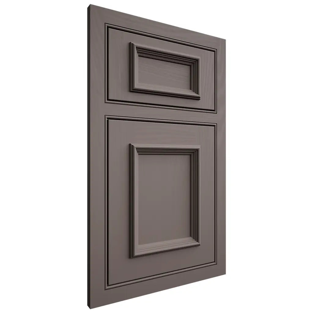 Shiloh Cabinetry Beaded Inset Charleston Poplar Plain Cut Heatherstone Door