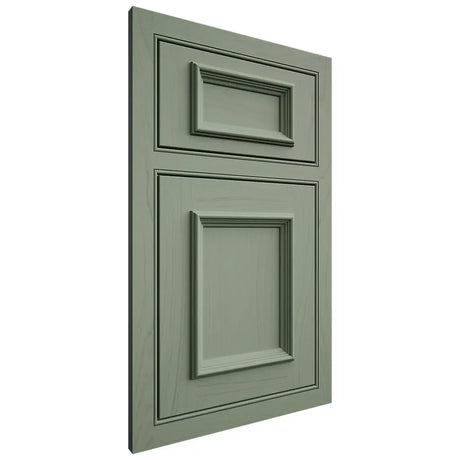 Shiloh Cabinetry Beaded Inset Charleston Poplar Plain Cut Moss Door
