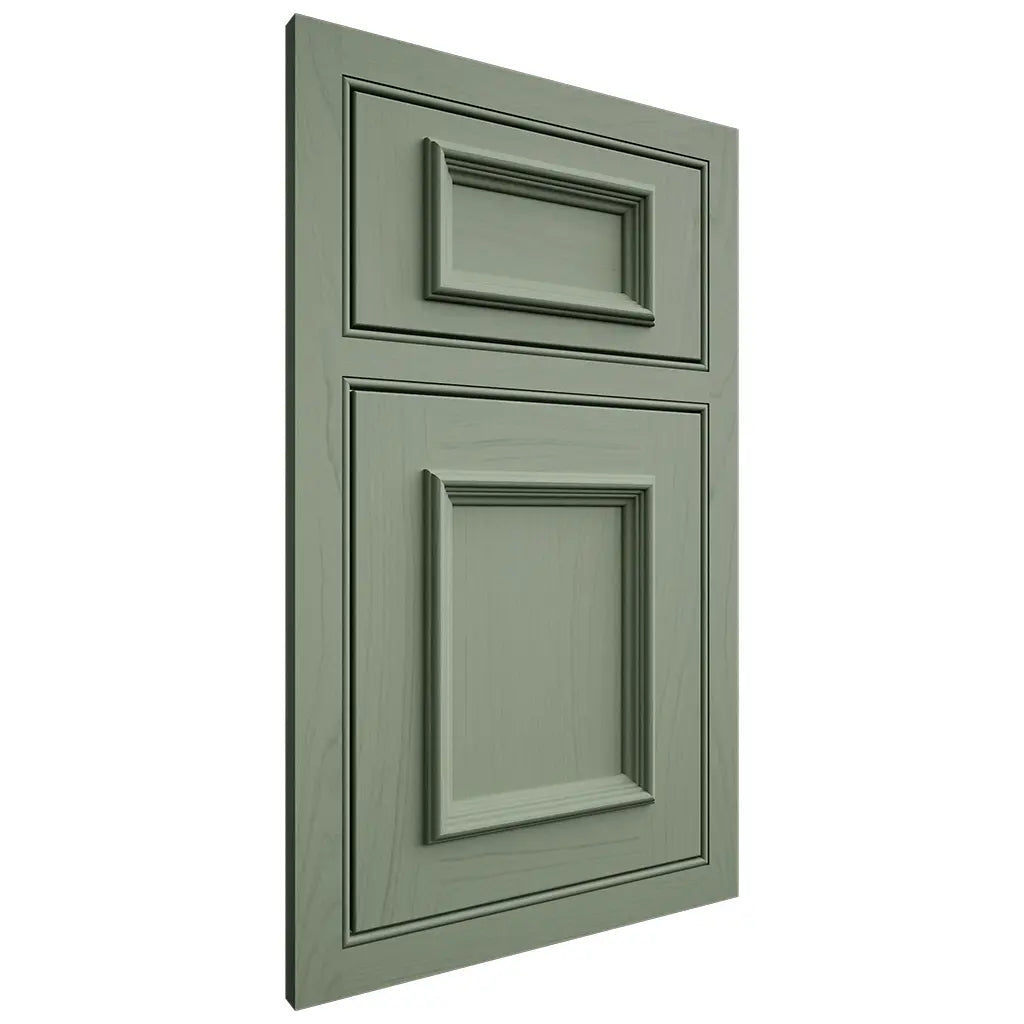 Shiloh Cabinetry Beaded Inset Charleston Poplar Plain Cut Moss Door