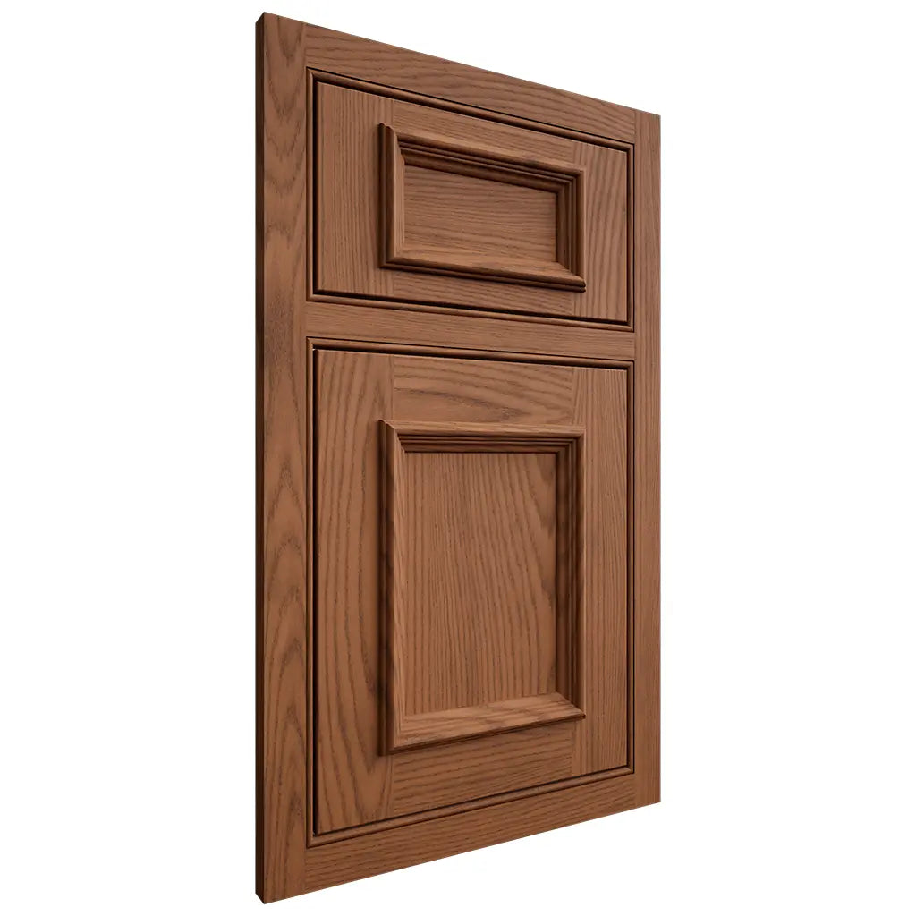 Shiloh Cabinetry Beaded Inset Charleston Red Oak Plain Cut Braun Door