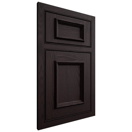 Shiloh Cabinetry Beaded Inset Charleston Red Oak Plain Cut Espresso Door