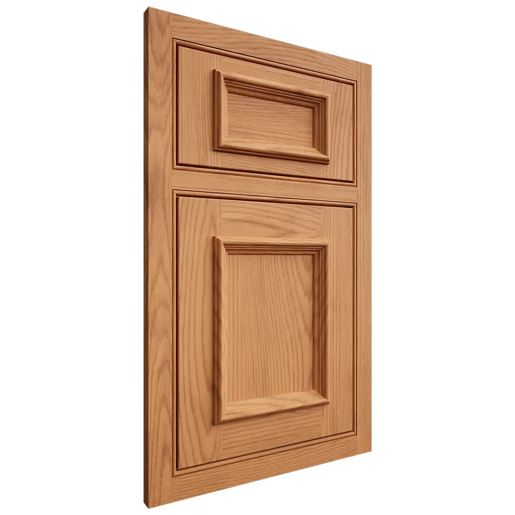 Shiloh Cabinetry Beaded Inset Charleston Red Oak Plain Cut Medium Door